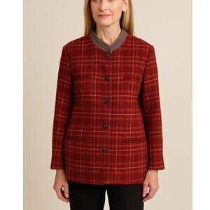 Harve Bernard Vintage Plaid Wool Jacket